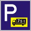 E-48Parkplatz für Kraftfahrzeuge über 7,5 t
