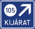 G-351Ausfahrttafel auf der Autobahn