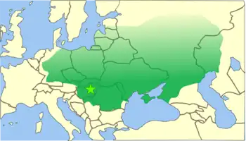 Das Hunnenreich vor den heutigen Grenzen Europas
