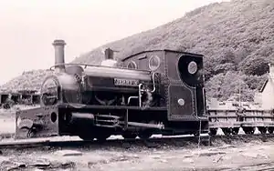 Jerry M im Dinorwic-Schiefersteinbruch im Jahr 1951