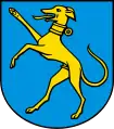 Windhund im Wappen von Hunzenschwil