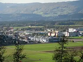 Hunzenschwil, vom Staufberg aus gesehen