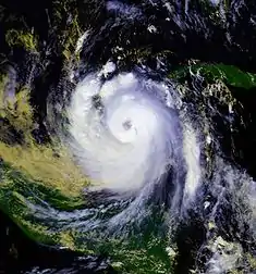 Hurrikan Roxanne am 10. Oktober 1995 um 18:55 UTC