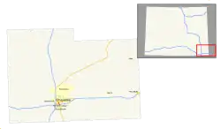 Streckenverlauf der Interstate 180 (WY) Metric