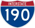 Straßenschild der I-190