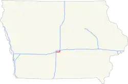 Streckenverlauf der Interstate 235 (IA)