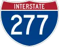 Straßenschild der I-277