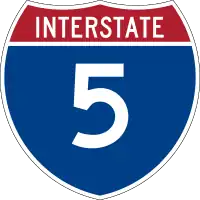 Straßenschild der I-5