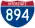 Straßenschild der I-894
