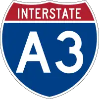 Straßenschild der I-A-3