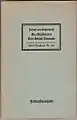 IB 196, Joseph von Eichendorff: Die Glücks­ritter, Feld­post­ausgabe Zweiter Weltkrieg (1943)