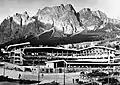 Die Stadionbaustelle im Dezember 1954