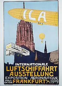 Plakat der Internationalen Luftschifffahrtaustellung (1909)