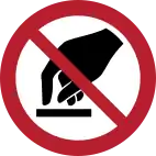 P010: Berühren verboten