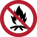 P045: Lagerfeuer verboten