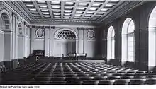Großer Ibach-Saal, Blick auf Podium