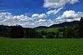 Die Iberger Kugel vom östlichen Weitnauer Tal aus gesehen