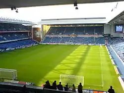 Das Ibrox Stadium vor einem Spiel der Rangers