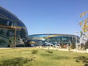 Die Almaty Arena im Oktober 2017