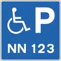 D01.22Parkplatz für Behinderte (mit Registrierung)