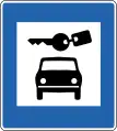 Mietwagenstelle