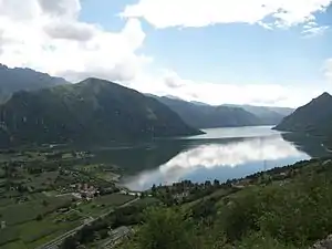 Blick aus Ponte Caffaro (Nordspitze) in Richtung Südwesten