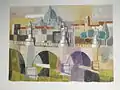 Ponte angelo, Rom (Aquarell)