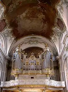 Frühklassizistischer Prospekt in St. Ignaz, Mainz (1781)