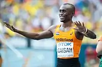 Ignisious Gaisah – Vizeweltmeister wie schon 2005, hier mit niederländischem&nbsp;Landesrekord