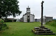 Kirche Santa Mariña de Parada, Ordes, A Coruña, Spanien