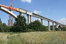 Taktschiebezustand Ilmtalbrücke (Juli 2009)