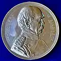 Medaille Bismarck 1890 in seinem letzten Jahr als Reichskanzler, Vorderseite