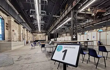 Impfstraße während der  Covid-19-Pandemie (2021)