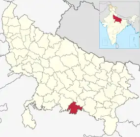 Positionskarte des Distrikts Chitrakoot