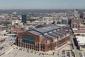 Das Lucas Oil Stadium in Indianapolis