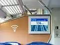 Info-Display und WLAN-Symbol