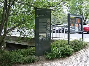 Info-Stele desArcheo-Pfad Dresdenam Palitzschhof