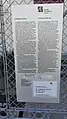 Informationstafel am Eingang