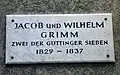 Gedenktafel mit zwei Namen (Goetheallee 6)