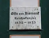 Göttinger Gedenktafel in der Roten Straße 27