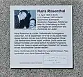 Infotafel zu Hans Rosenthal