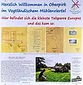 Infotafel zur Entstehung des Bauwerks