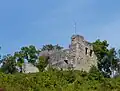 Lichteneck im September, von der Stadt aus gesehen