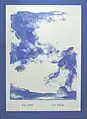 "Vor Island" 1996, Titelblatt der Mappe mit 5 Farblithografien