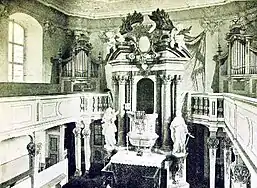 Schlosskapelle Tiefenau (Kanzelaltar der Permoser-Werkstatt)