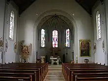 Innenraum Pfarrkirche St. Wendelin