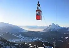 Blick vom Seefelder Plateau Richtung Mieming und Landeck