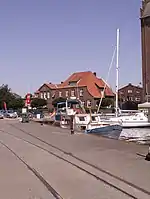 Ehemalige Eisenbahngleise im Hafen