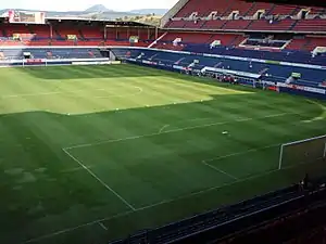 Der Innenraum des Estadio El Sadar (August 2008)