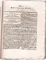 1. Seite Intelligenz-Blatt 1821
